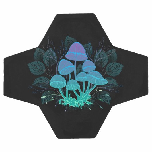 Toadstools in Bushes サッカーボール (フラット)