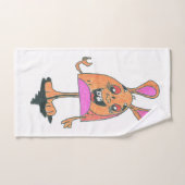 toalha de mão desenho a lápis ハンドタオル (ハンドタオル)