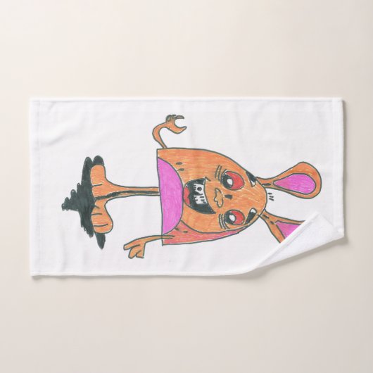 toalha de mão desenho a lápis ハンドタオル (ハンドタオル)