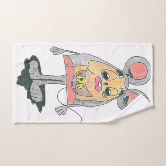 Toalha de mão desenho a lápis ハンドタオル (ハンドタオル)