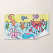 toalha de mão desenhos a lápis. ハンドタオル (ハンドタオル)