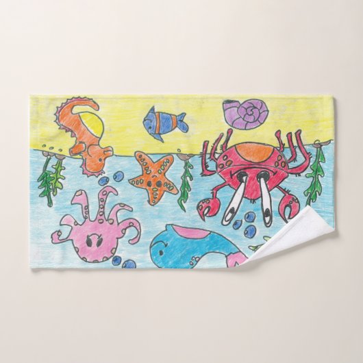 toalha de mão desenhos a lápis. ハンドタオル (ハンドタオル)