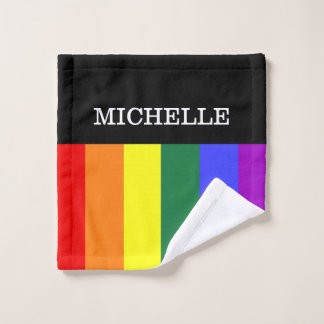Toalha de Rosto Orgulho Gay Rainbow Personalizado ウォッシュタオル