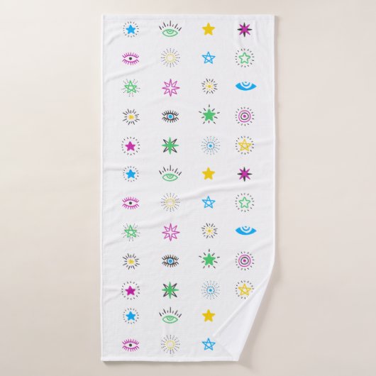 Toalha Olhos coloridos  バスタオル (バスタオル)
