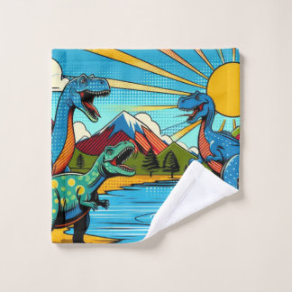 Toalla de cara diseño dinosaurios ウォッシュタオル