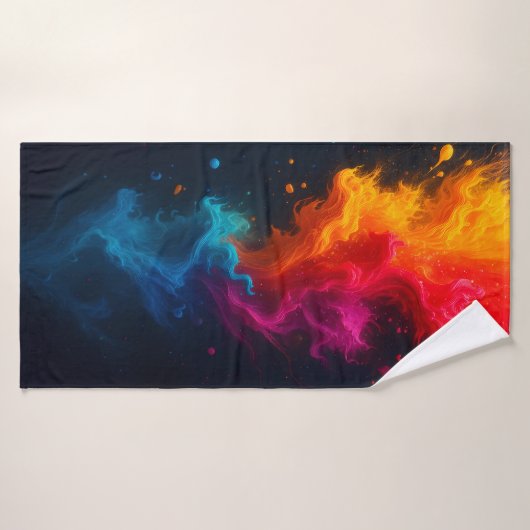 Toalla de fuego multicolor バスタオル (バスタオル)