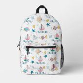 Toalla infantil プリントバックパック (正面)