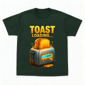Toast Loading Funny Breakfast Gamer Design Tシャツ