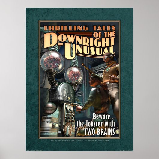 TOASTER WITH TWO BRAINSポスター(18x24インチ) ポスター (正面)