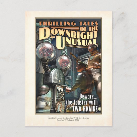 TOASTER WITH TWO BRAINSポストカード ポストカード (正面)
