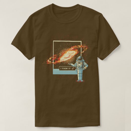 Tobによる宇宙飛行士アストロ撮影 Tシャツ (デザイン正面)