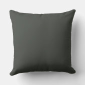 Tobacco Solid Color Throw Pillow クッション (裏面)