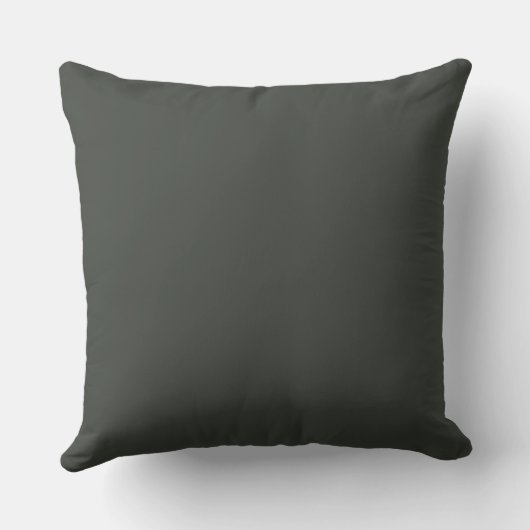 Tobacco Solid Color Throw Pillow クッション (裏面)