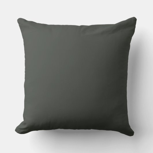 Tobacco Solid Color Throw Pillow クッション (正面)