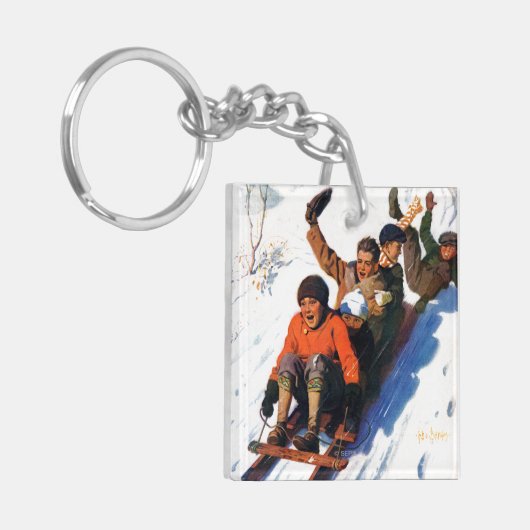 Tobagganing キーホルダー (正面左)
