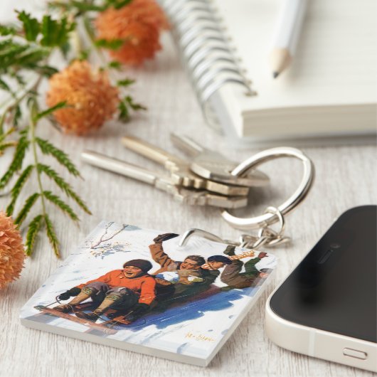 Tobagganing キーホルダー (正面右)