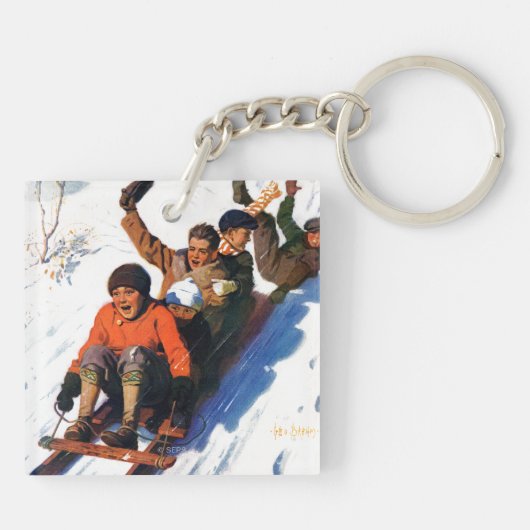Tobagganing キーホルダー (裏面)