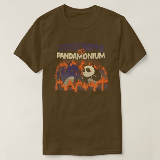 Tobe FonsecaによるカタストロフVSパンドラ(PANDAMONIUM) Tシャツ (デザイン正面)