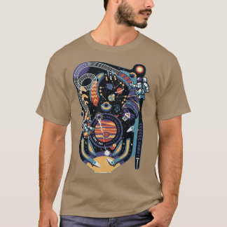 Tobe Fonsecaによるピンボール宇宙マシン Tシャツ