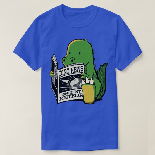 Tobe Fonsecaによる恐竜の流星ニュース Tシャツ (デザイン正面)