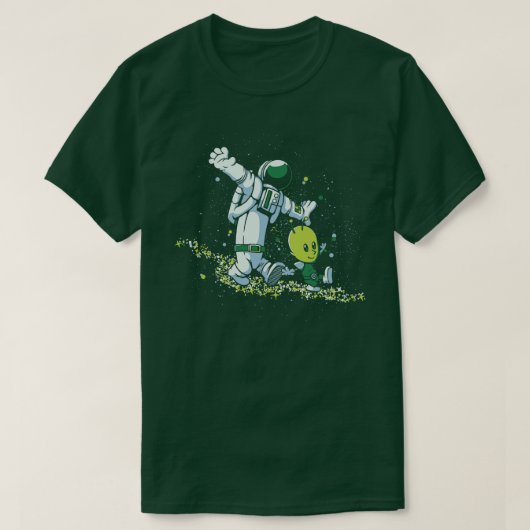 Tobe Fonsecaによる星と宇宙飛行士の追跡 Tシャツ (デザイン正面)