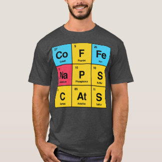 Tobe Fonsecaによる科学的な昼寝をする猫 Tシャツ