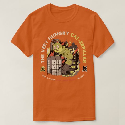 Tobe Fonsecaによる非常に空腹のCatErpiller Tシャツ (デザイン正面)