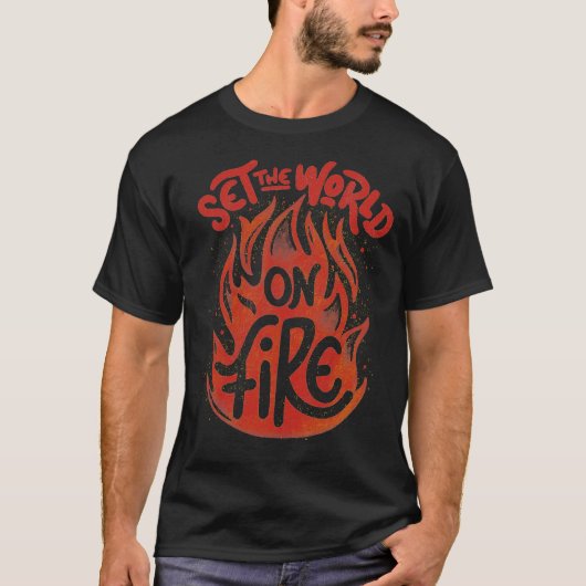 Tobe FonsecaによるSet The World On Fire Tシャツ (正面)