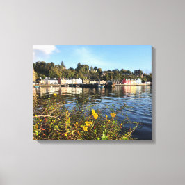 Tobermory, Isle of Mull，スコットランド花 キャンバスプリント