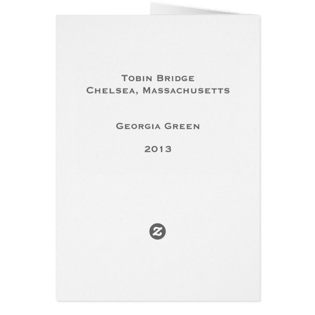 Tobin橋、チェルシー、マサチューセッツ (裏面)