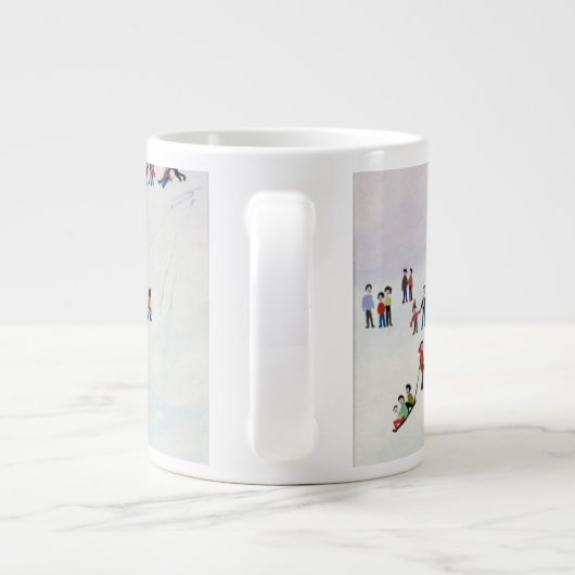 Toboggan 1990年へのTobogganまたはない ジャンボコーヒーマグカップ (裏面)