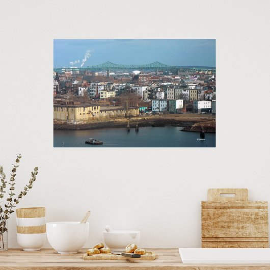 Tobon Bridge写真 ポスター (キッチン)