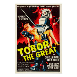 TOBOR Robot Horror Monster Movie Poster ポスター
