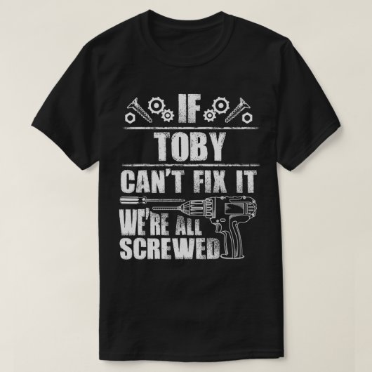 TOBYギフト名Fi Itおもしろい誕生日パーソナライズされたD Tシャツ (デザイン正面)