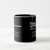 Toby Boy Name Definition Personalized Mug ツートーンマグカップ (中央)