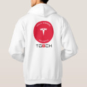 TOCH Sweat-Shirt Herren, weiss, rotes Logo パーカ (裏面)