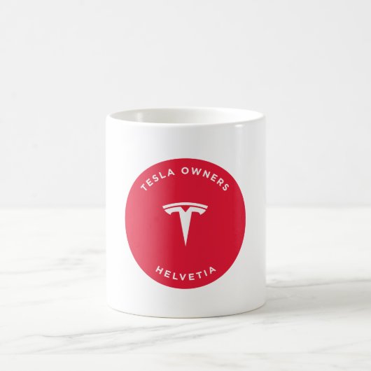 TOCH Tasse in weiss mit rotem Logo コーヒーマグカップ (中央)