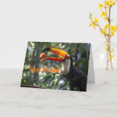 Toco Toucanのバースデー・カード カード (黄色い花)