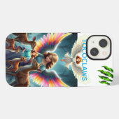 TOCOCLAWS 守護天使と森の鹿 ファンタジー iPhoneケース (裏面横)