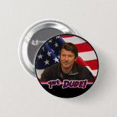 Tod Palinの第1男ボタン!  (新しい!) 缶バッジ (正面&裏面)