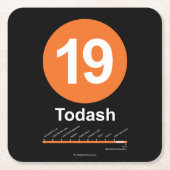 Todash スクエアペーパーコースター (正面)
