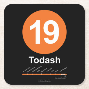 Todash スクエアペーパーコースター