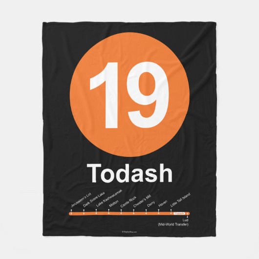 Todash フリースブランケット (正面)