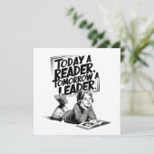 Today a Reader - Book Reading Girl - Bookworm Girl カード (スタンド正面)