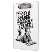 Today a Reader - Book Reading Girl - Bookworm Girl クリップボード (左)