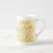 Today Anything Is Possible レトロ フラワー マグ – ポジティブ (右)
