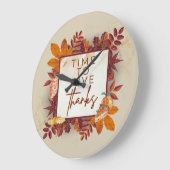 TODAY BE THANKFUL, TIEMPO DE SER AGRADECIDO ラージ壁時計 (傾斜)