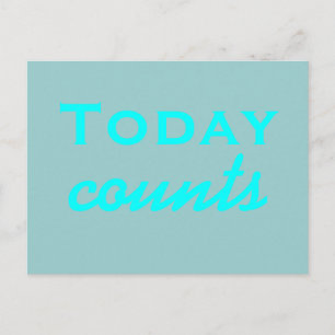 Today Counts – はがきやる気を起こさせる ポストカード