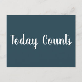 Today Counts – はがきやる気を起こさせる ポストカード