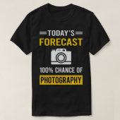 Today Forecast Photographer Camera Tシャツ (デザイン正面)